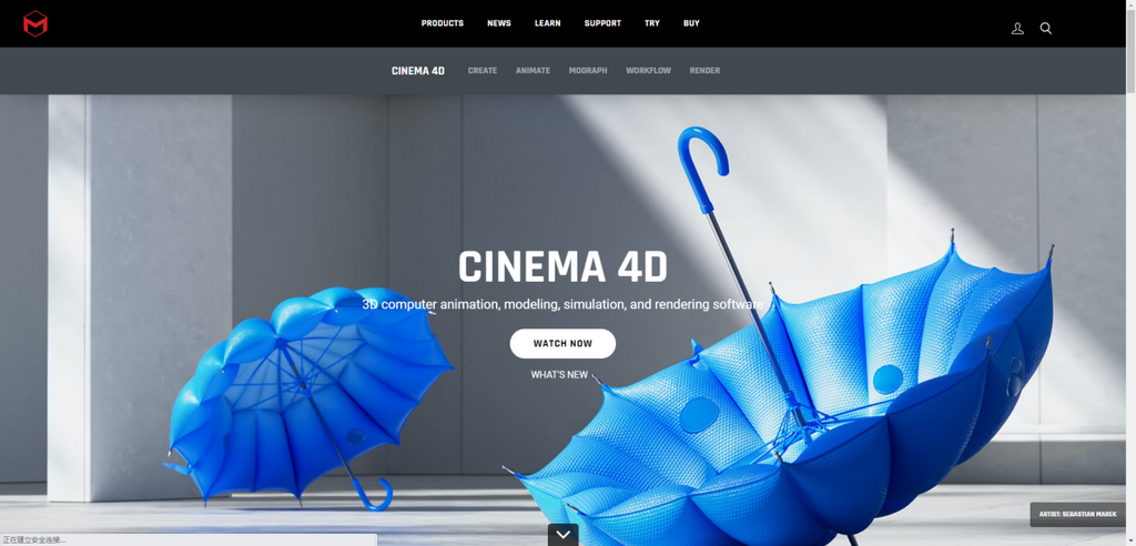 Cinema 4D专业建模界面