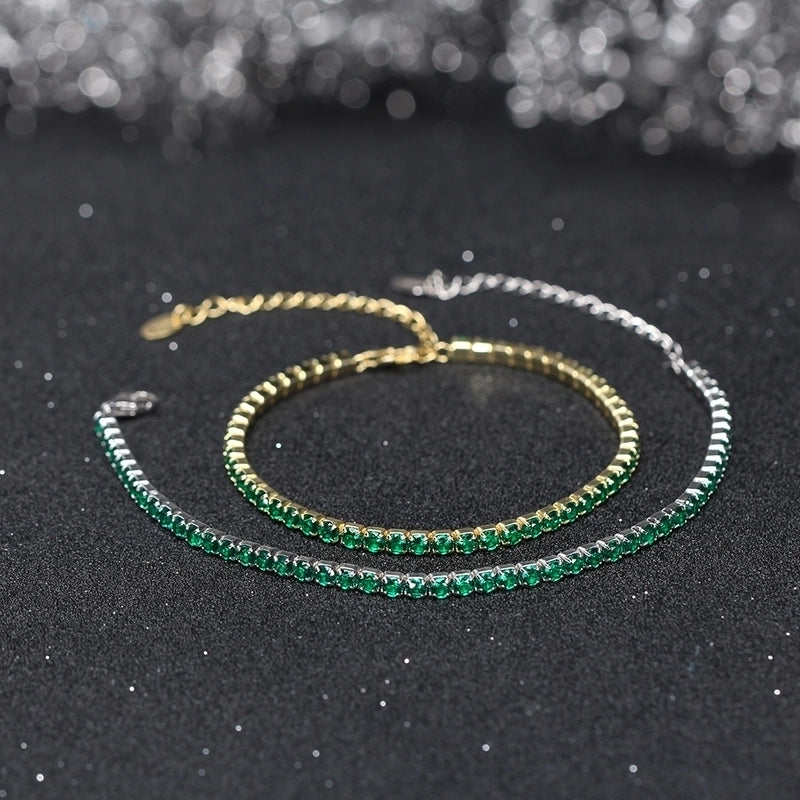 925 Sterling Silver Bracelets Tennis Bracelet IG Style French Style Sweet