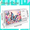 Cartoon Diamond Art Monthly Flip Tabletop Calendar January 2027 - December 2028 Small Desktop Calendar Planner 24 Months for Living Room Bedroom Office Desk Gift Giving