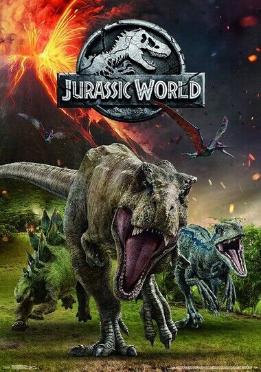 JURASSIC WORLD MOVIE POSTER - Photo Poster painting QUALITY INSERT -  POST!