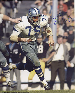 JETHRO PUGH DALLAS COWBOYS ACTION SIGNED 8x10