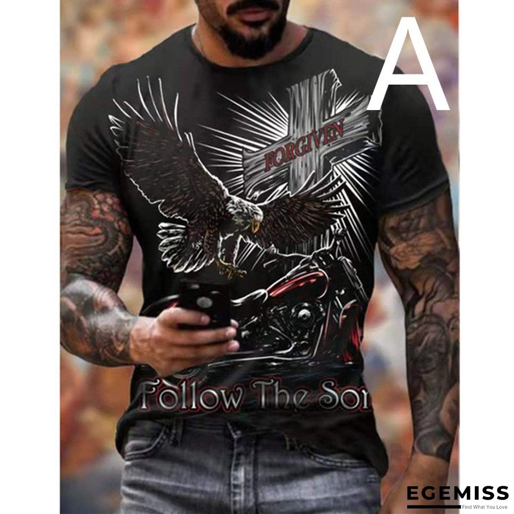 3D Personalized Printing Fashion Trend Boys Lightweight Breathable Short Sleeve T-shirt | EGEMISS