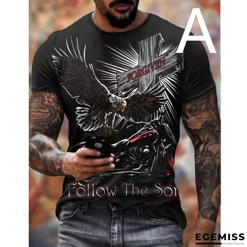 3D Personalized Printing Fashion Trend Boys Lightweight Breathable Short Sleeve T-shirt | EGEMISS