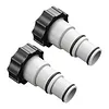 Threaded Connection Pumps Leak-proof Pool Hose Conversion Connector for 1.5&1.25 Inch Hoses Multi-Use for Swimming Pools Outdoors Activities Water Play