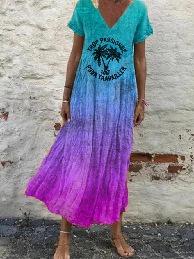 As Picture Casual Cotton-Blend Dresses Zaesvini