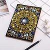 Mandala 5D DIY Diamond Art Painting Notebook Kit 50 Pages A5 Rhinestone Art Painting Notebook Kit for Adults Beginners Holiday Birthday Gift