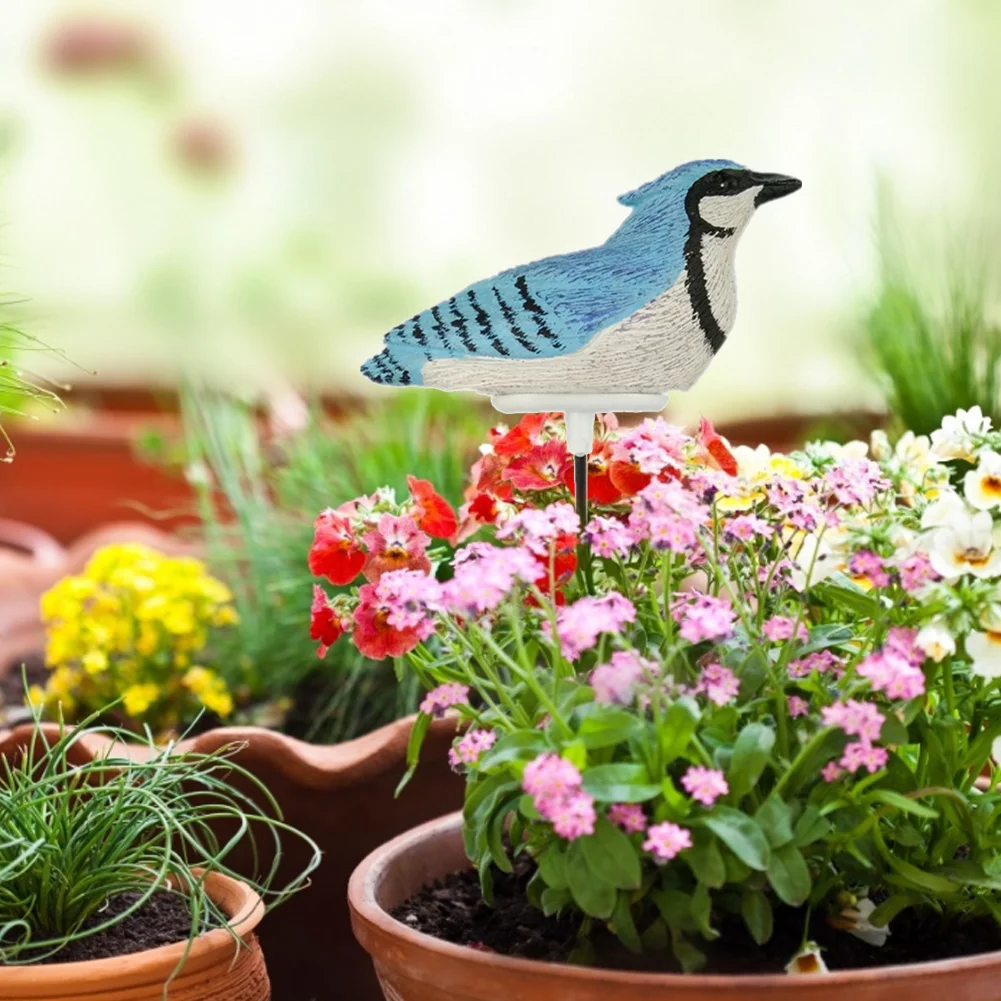 Soil Water Tester Bird Shape Flower Pot Moisture Sensor Farm Meter (Blue)