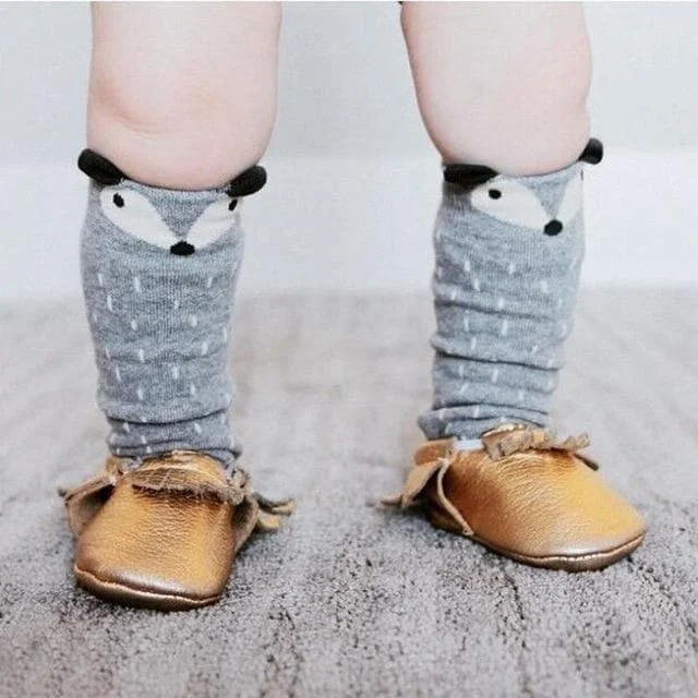 9-24 M Fox  Bear Kids Baby Toddler Socks Knee Socks SS090