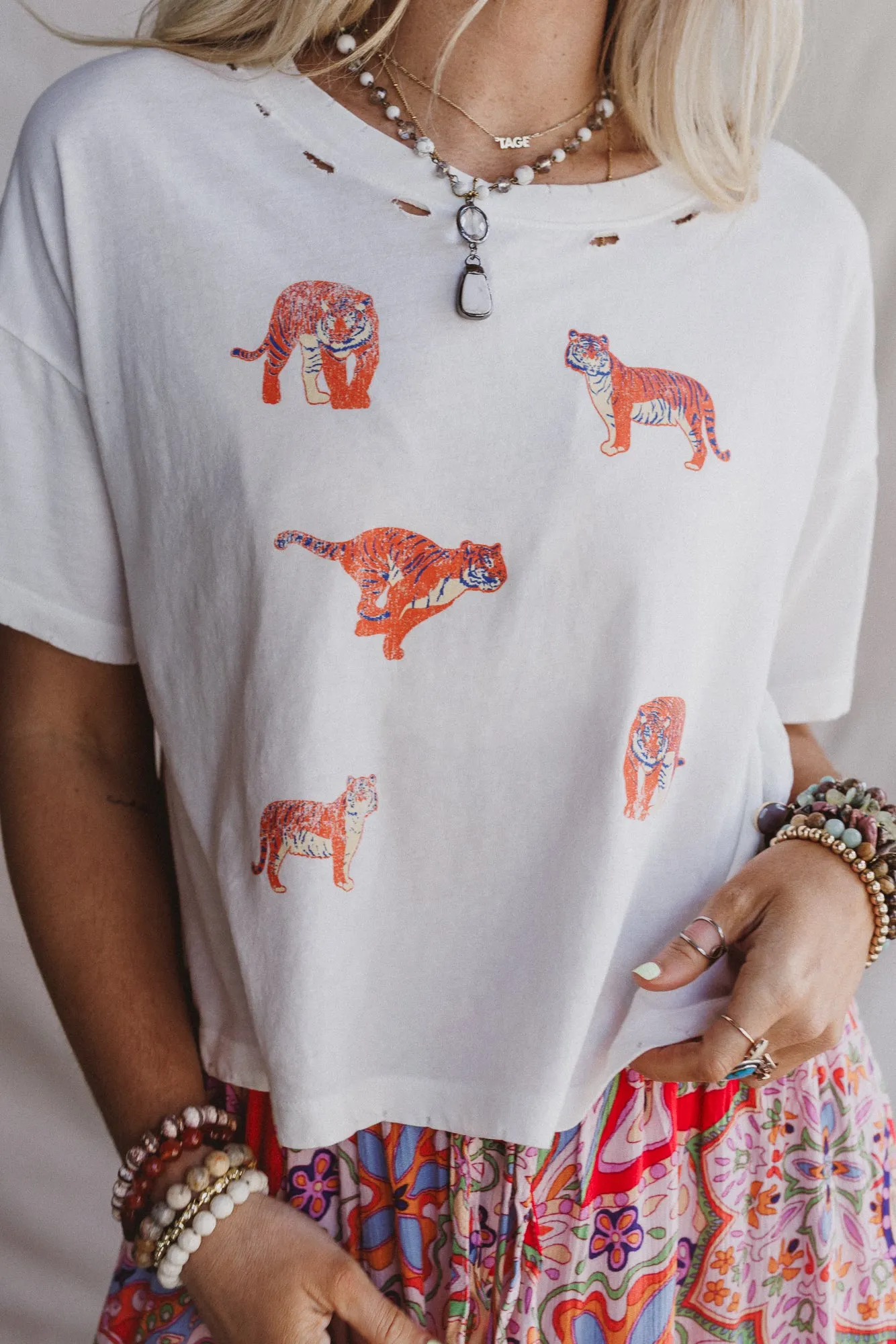 Wild Tracks Graphic Tee - Ivory