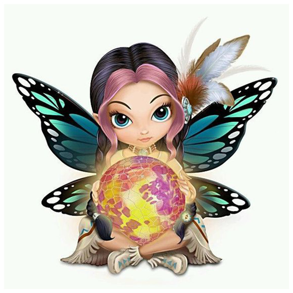

Flower Fairy - Round Drill Diamond Painting - 30*30CM, 501 Original