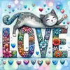 Love Cat-Paint by Numbers Acrylic Painting 20*20cm
