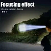 XPE+COB LED USB Rechargeable Portable Torch Zoomable Household Flashlight