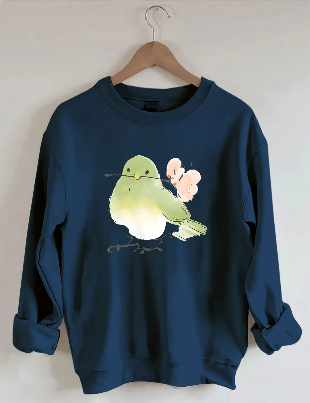 Cute Bird With Flower Nature Lover Sweatshirt