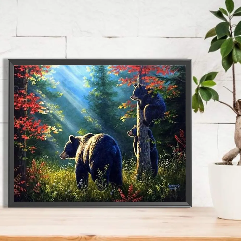 Diamond Painting - Full Square Drill - Brown Bear(Canvas|50*40cm)