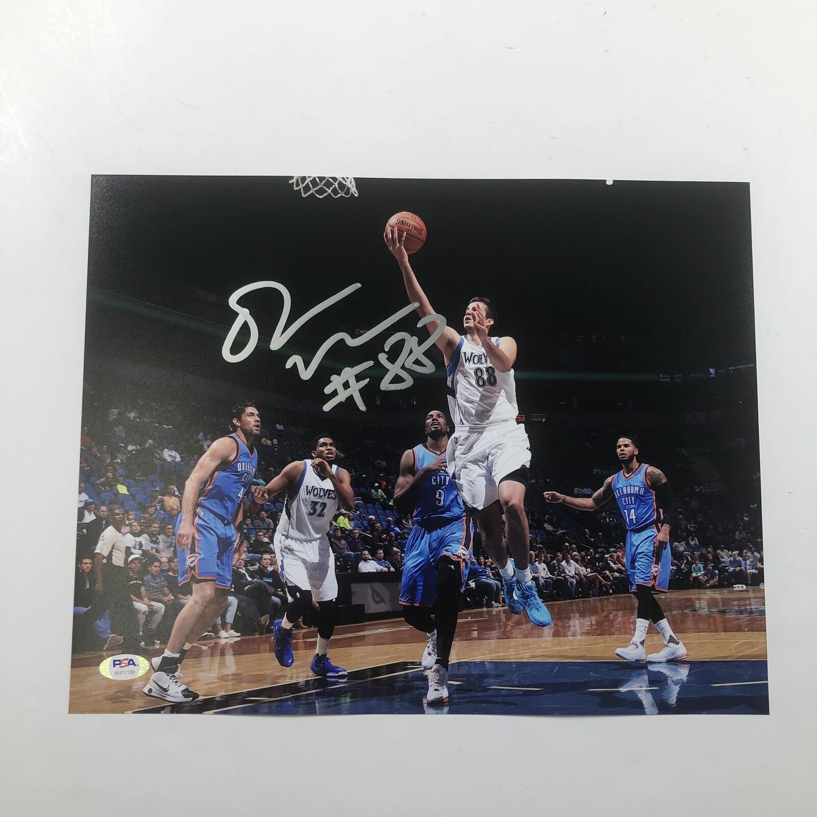 Nemanja Bjelica signed 11x14 Photo Poster painting PSA/DNA Minnesota Timberwolves Autographed