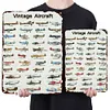 Avion vintage - Panneaux en &eacute;tain m&eacute;tallique(20*30cm/30*40cm) - Garage