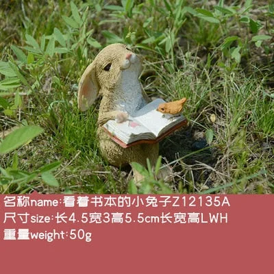 Resin Crafts Creative Frog Animal Figurine Maison et Jardin Decoration Home Micro Landscape Fairy Garden Ornament Birthday Gift