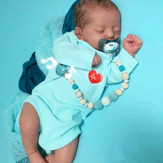  17" Soft Weighted Body Cute Lifelike Handmade Silicone Reborn Sleeping Baby Boy Doll Soren - Reborndollsshop®-Reborndollsshop®