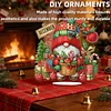 Diamond Painting Acrylic Single Sided Christmas in December Gnome Ornaments Tabletop Home Office Decor