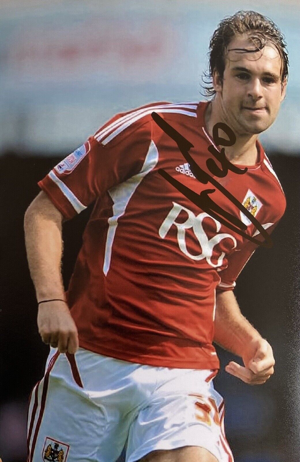 Brett Pitman Genuine Hand Signed Bristol City 6X4 Photo Poster painting