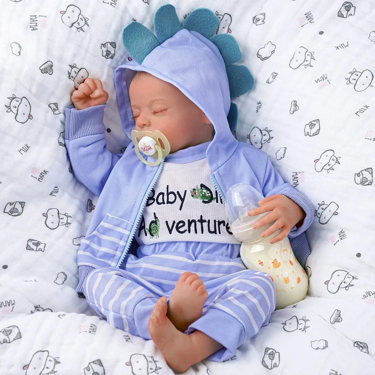Babeside Noah 20" Realistic Reborn Baby Dolls Infant Lifelike Girl Sleeping Blue