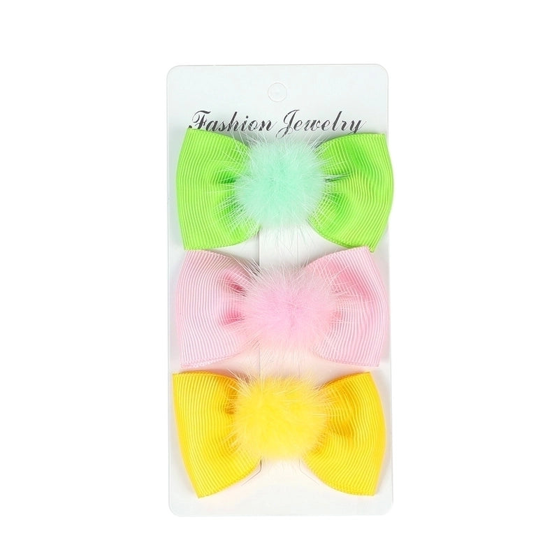 Halloween Christmas Independence Day Ethnic Style Kid’S Halloween Pattern Santa Claus American Flag Sequins Knitting Bowknot Hair Clip