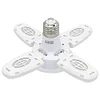 Fan Blade Lamp E27 28W 6000LM LED Industrial Light Bulb Foldable for Home Garage