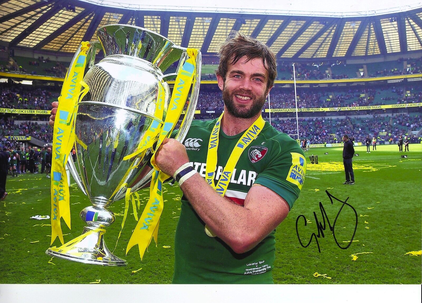 Geoff Parling Genuine Hand Signed 10X8 Photo Poster painting Leicester & England (2109)