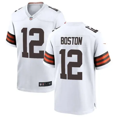 Youth Cleveland Browns #12 Denzel Boston White 2026 NFL Draft Game Jersey