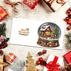 6pcs Diamond Painting Xmas Ball Greeting Cards Congratulations Cards & Gifts