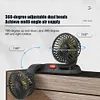5/12/24V Air Circulator Fan 2 Speed Electric Car Fan for Car Truck SUV RV Cranes