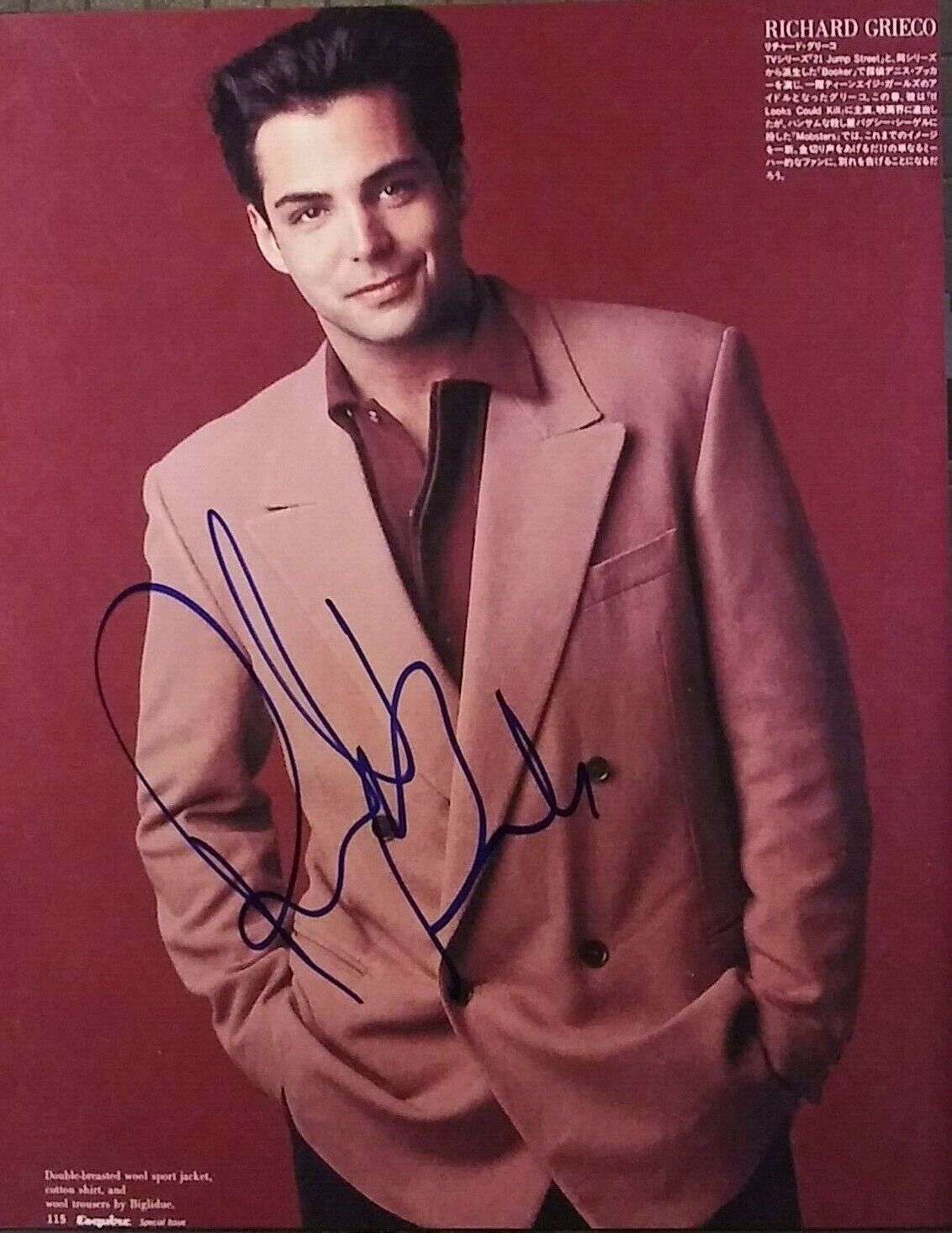 Richard Grieco signed 8x10