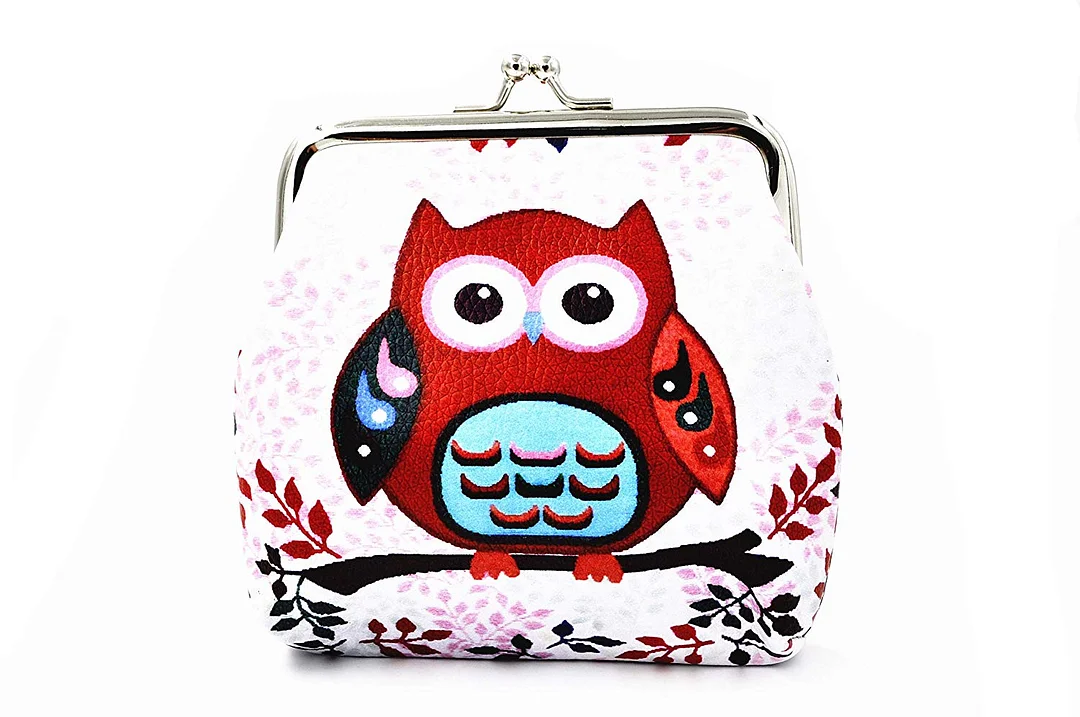 Pu Leather Coin Purse Cute Animal Wallet Bag Change Pouch Gifts for Women Kids Girls Key Holder