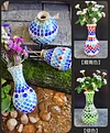 Wooden Vase Solid Mosaic Art Handmade Pasting Material Pack DIY Creative Decoration Kit