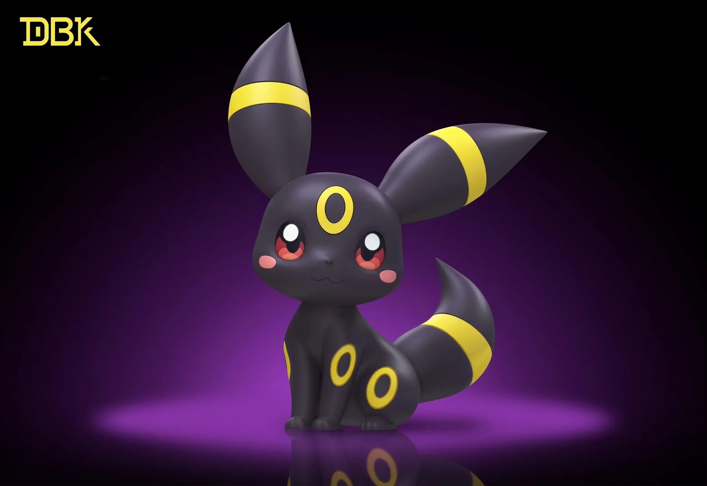 Chibi Ver. Espeon \u0026 Umbreon - Pokemon Resin Statue - DBK Studios, image size:2326x1600