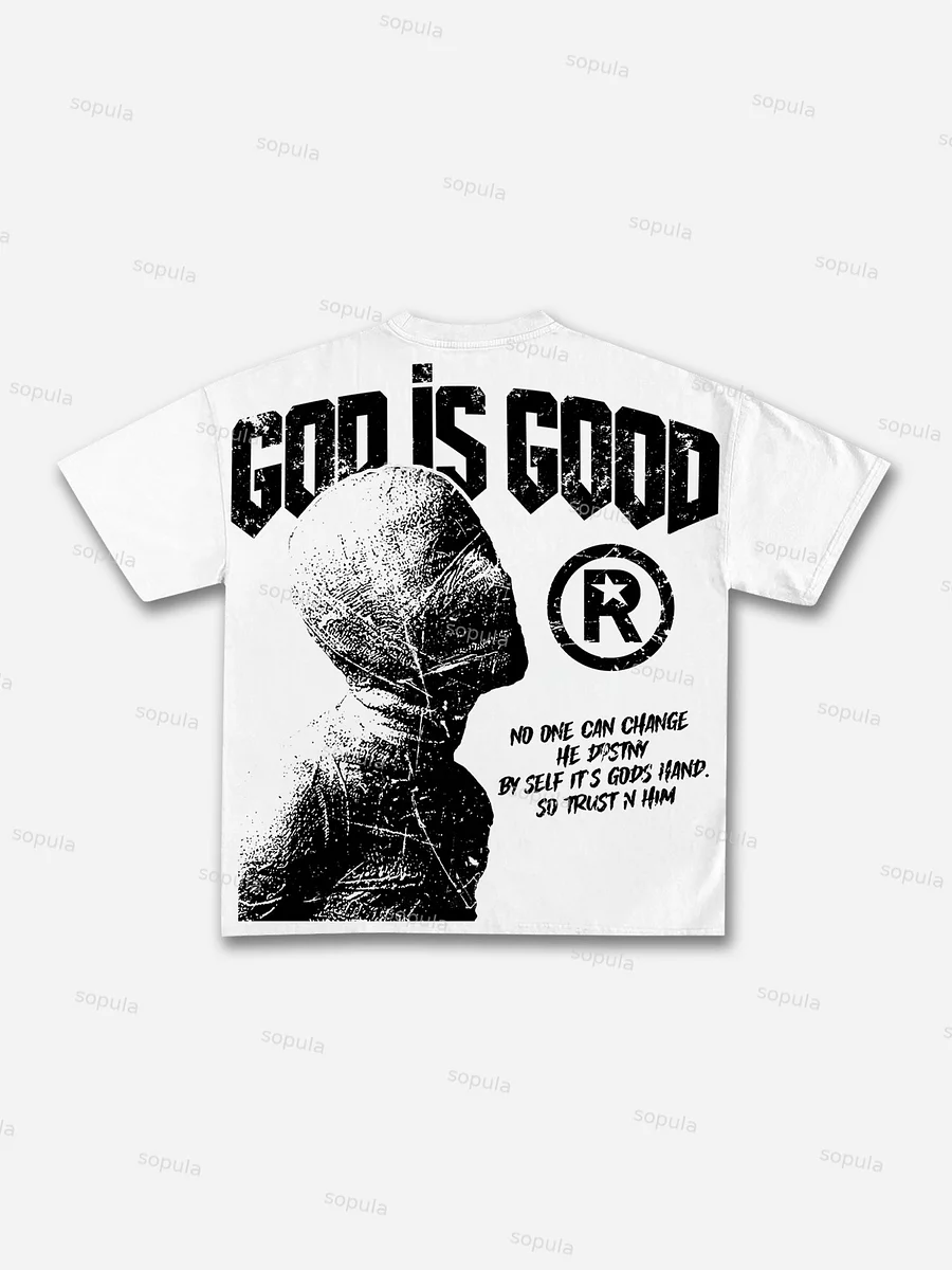 God Is Good-vintage Destiny Mummy Graphic Cotton T-shirt