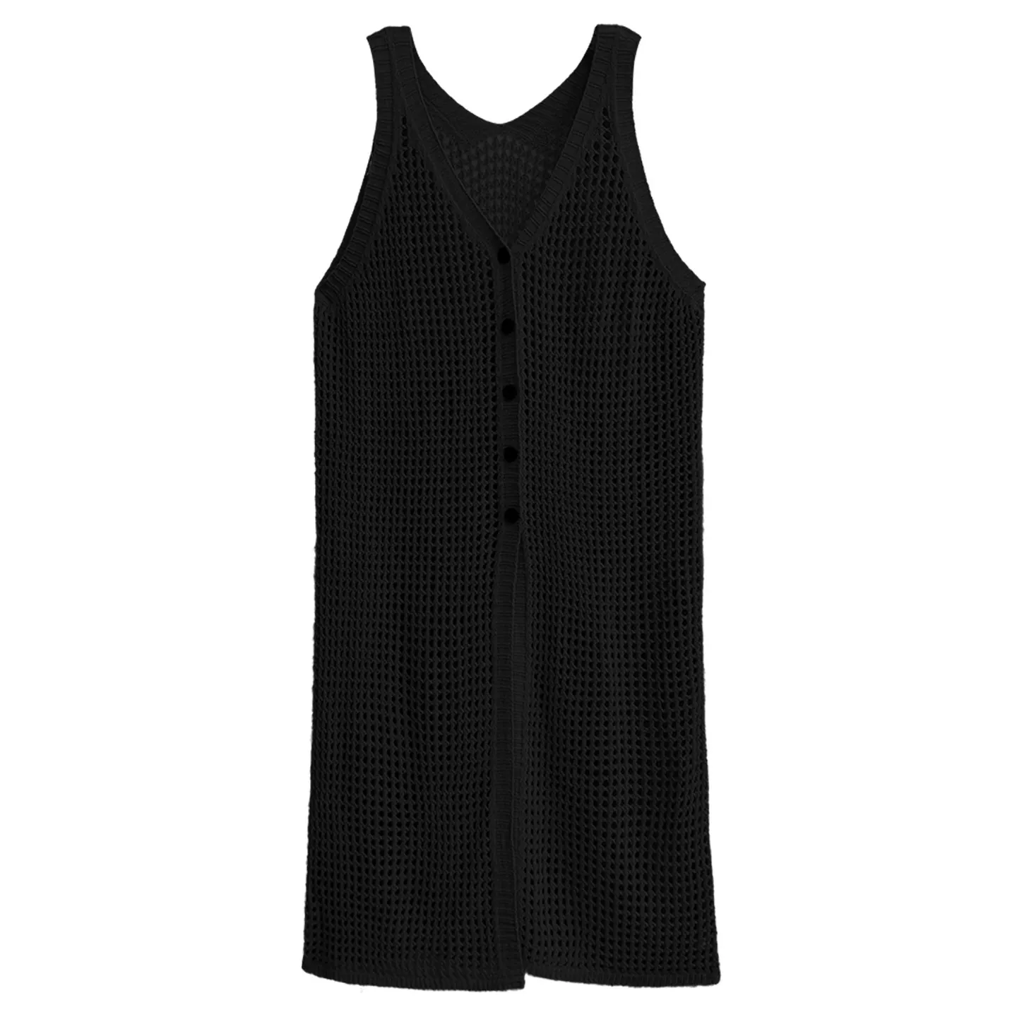 Personalized mesh sweater & solid-color dress set