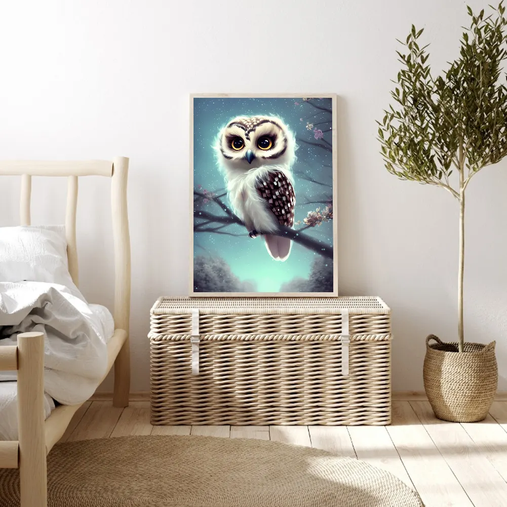 Full Round Diamond Painting 30*40cm - Owl