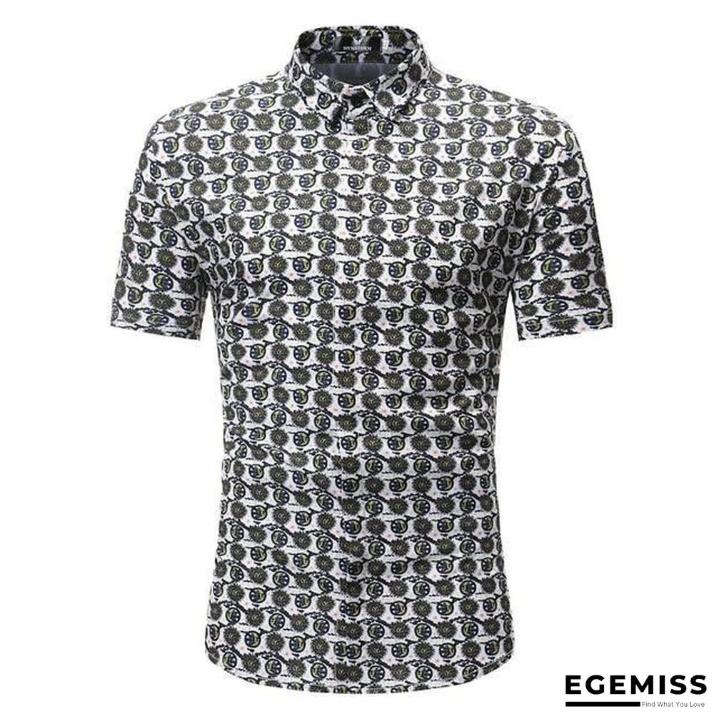 Men Fashion Style Short Sleeve Hawaiian Shirt | EGEMISS