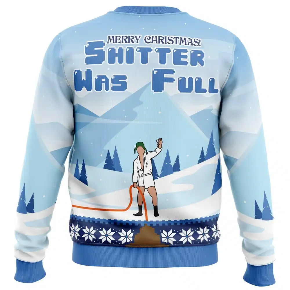 Shitter was Full National Lampoons Christmas Vacation Ugly Christmas Sweatshirt