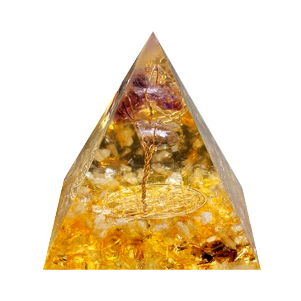 

5cm Natural Orgonite Pyramid Chakra, 501 Original