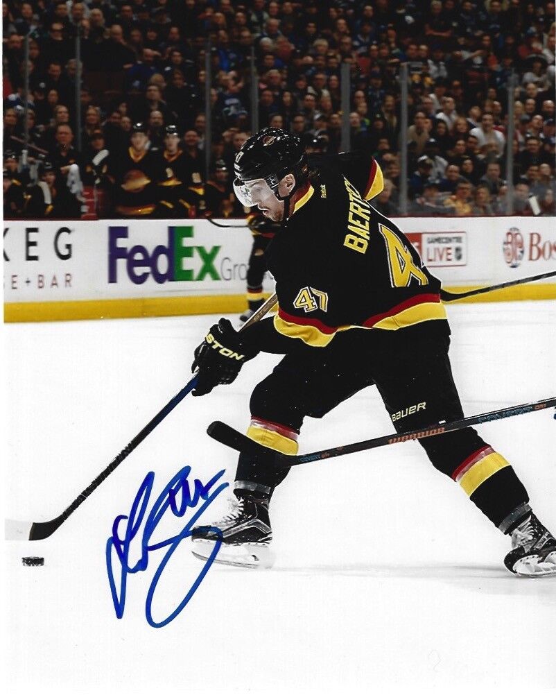 Vancouver Canucks Sven Baertschi Autographed Signed 8x10 NHL Photo Poster painting COA B