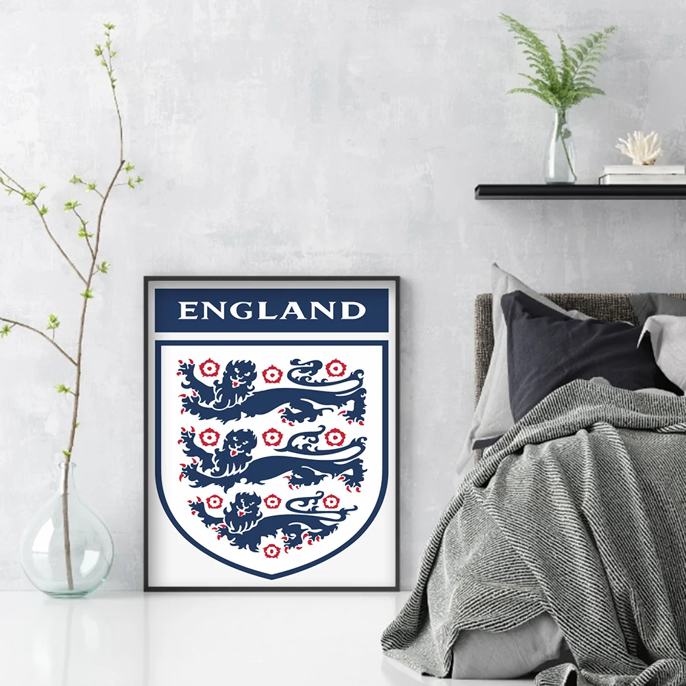 Diamond Painting - Full Round Drill - England FC(Canvas|30*40cm)