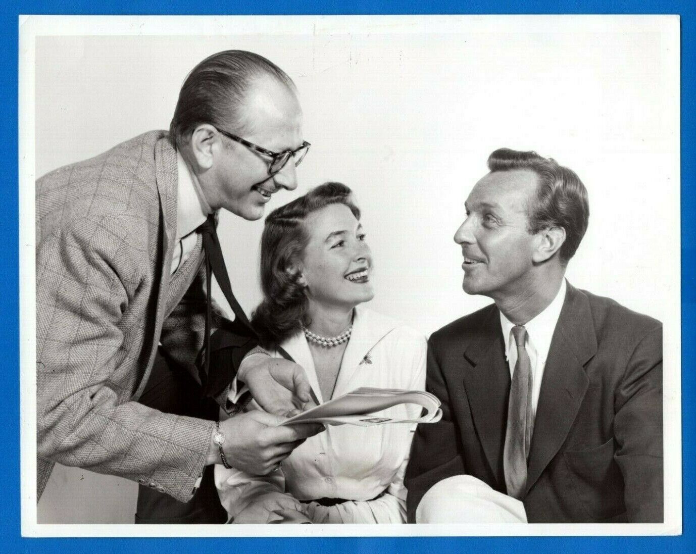 JOHN NEWLAND MARGARET HAYES VAUGHN TAYLOR Vintage 7x9 Promo Press Photo Poster painting 1952 NBC