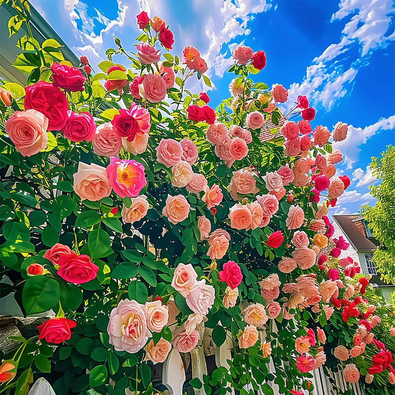 💐Five Color Roses - Climbing Rose🌹