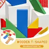 🧩Puzzle &eacute;ducatif en bois en forme de T