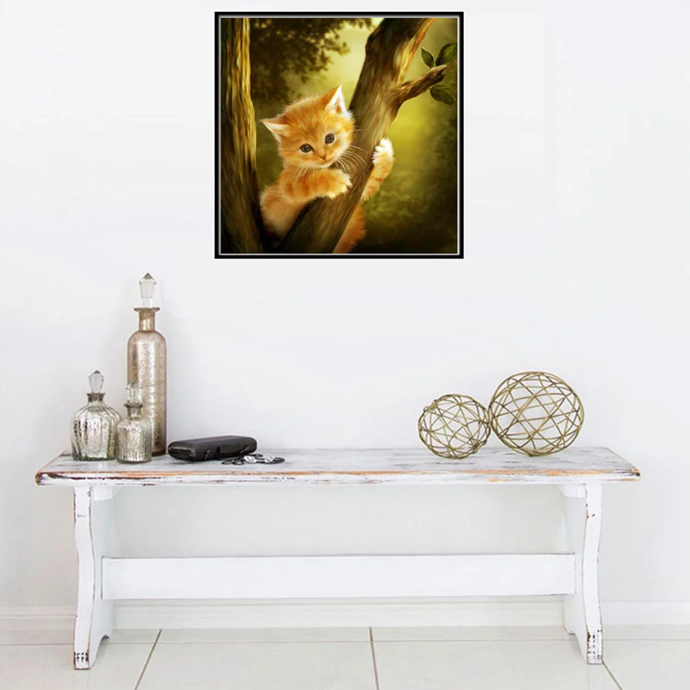 Diamond Painting - Partial Round Drill - Cat(Canvas|25*25cm)
