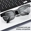 BT Smart Glasses Real-Time 150+ Language Translation Bone-Conduction Music Glasses Built-in Speakers Voice Control for Men Women Sports Cycling Running