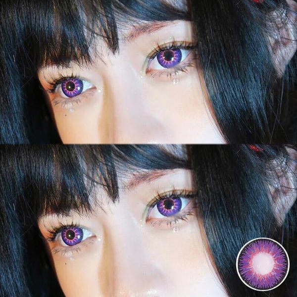 Purple Mystery Cosplay Contact Lenses For Cosplay Ball Party 14.5mm
