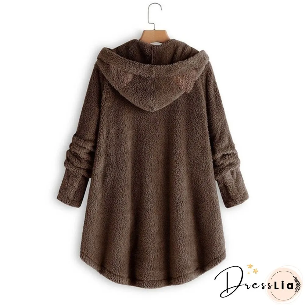 Colors for Womens Fall and Winter Coats jackets with soft fur or plushed hoodies ladies